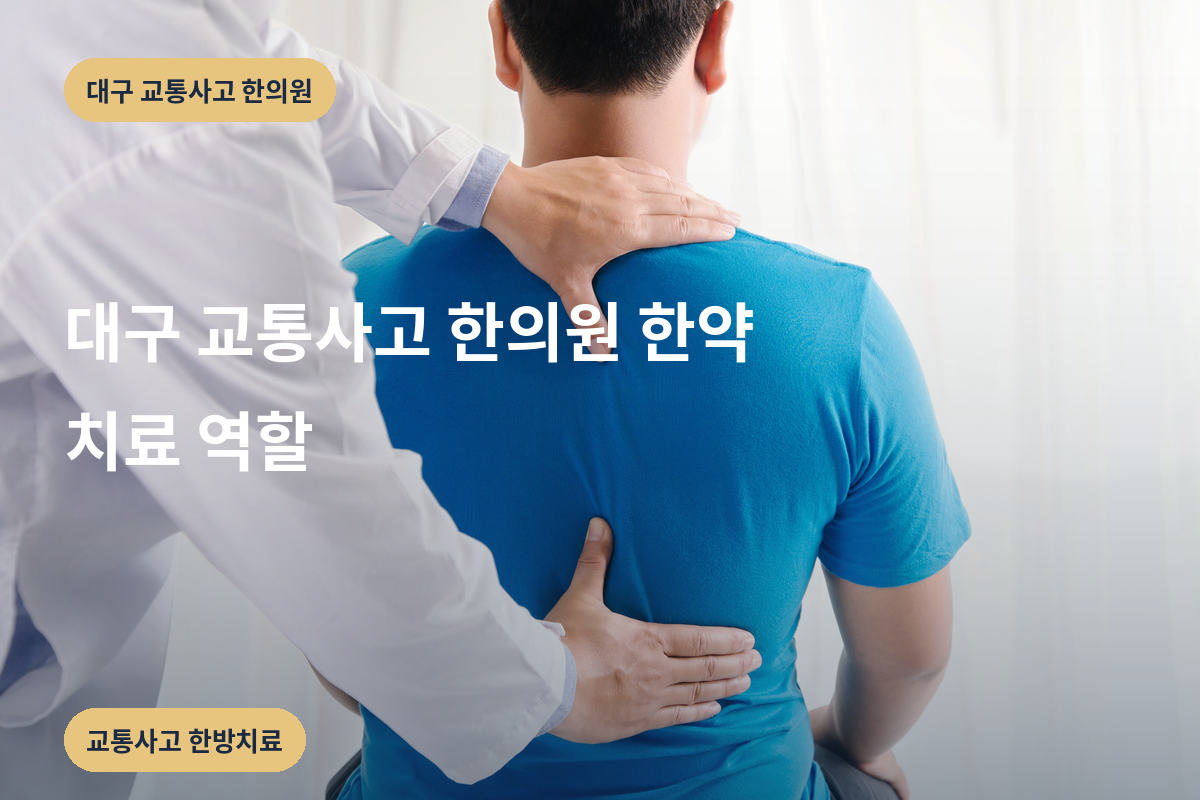 대구 교통사고 한의원 한약 치료 역할